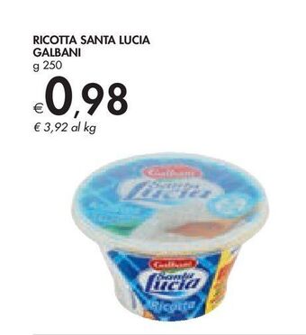Bennet Ricotta santa lucia galbani offerta
