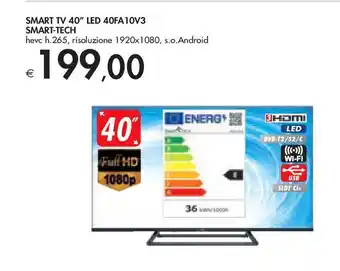 Bennet Smart tv 40" led smart-tech offerta