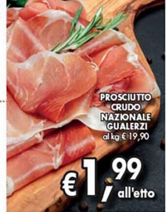 Supermercato Coal Prosciutto crudo nazionale gualerzi offerta