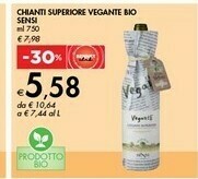 Bennet Sensi Chianti Superiore Vino Biologico Vegante 750 G(ml) offerta