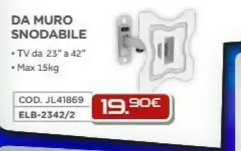 Gbc GBC Supporti TV Universali Da Muro Snodabile offerta