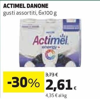 Coop Actimel danone gusti assortiti offerta