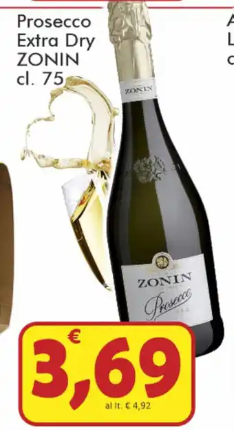 Paghi Poco Zonin Prosecco Extra Dry 75cl offerta