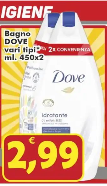 Dove Bagno 450x2ml