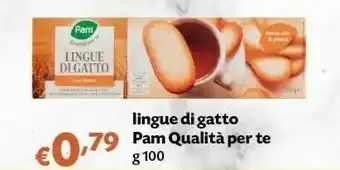 Pam Pam Qualita Per Te Lingue Di Gatto offerta