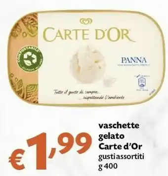 Pam Algida Carte D'Or Vaschette Gelato offerta