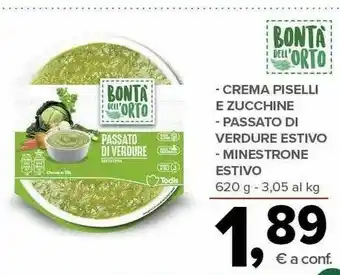 Todis Bonta Dell'Orto Crema Piselli E Zucchine - Passato Di Verdure Estivo - Minestrone Estivo offerta