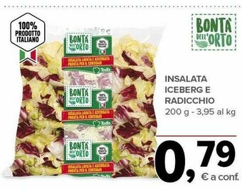Todis Bonta Dell'Orto Insalata Iceberg E Radicchio offerta