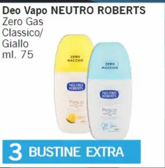 Paghi Poco Neutro Roberts Deo Vapo 75ml offerta