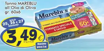 Paghi Poco Mareblu Tonno all'Olio di Oliva 60x6gr offerta