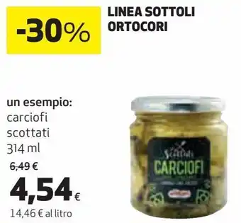 Linea sottoli ortocori un esempio: carciofi scottati