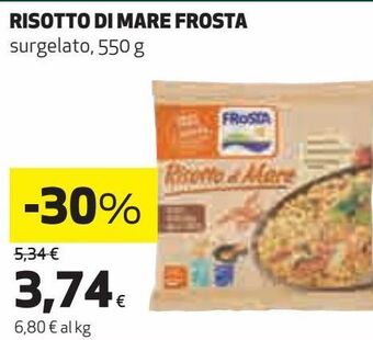 Coop Risotto di mare frosta surgelato offerta