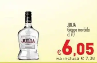 Cash & Carry Grossy Julia Grappa morbida cl 70 offerta