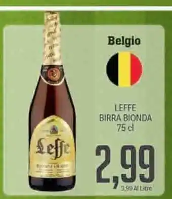 Supermercati Piccolo Belgio Leffe Birra Blonde 75cl offerta