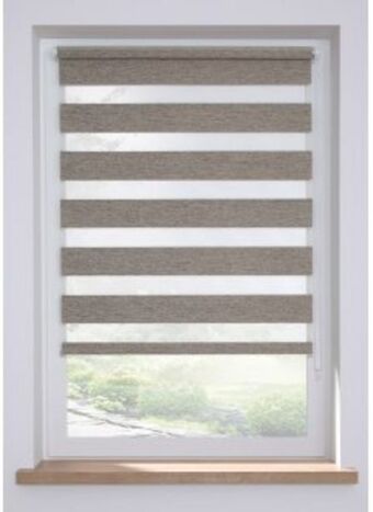 Bonprix Tenda a rullo doppia jacquard tinta unita offerta