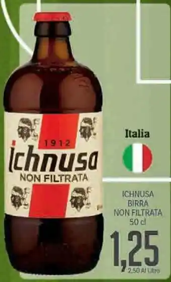Supermercati Piccolo Italia Ichnusa Birra Non Filtrata 50cl offerta