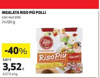 Coop Insalata riso piu polli con wurstel offerta