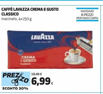 Coop Caffé lavazza crema e gusto classico macinato offerta