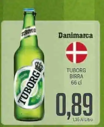 Supermercati Piccolo Danimarca Tuborg Birra 66cl offerta