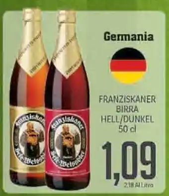Germania Franziskaner Birra Hell/Dunkel 50cl
