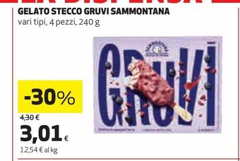 Coop Gelato stecco gruvi sammontana offerta