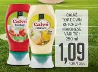 Supermercati Piccolo Calvé Top Down Ketchup/Maionese 250ml offerta