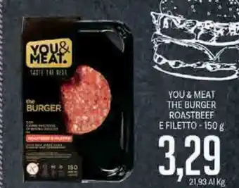 You&Meat The Burger Roastbeef E Filetto 150g