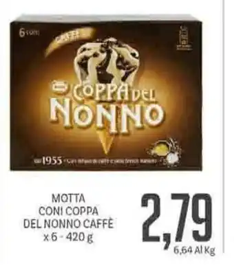 Supermercati Piccolo Motta Coni Coppa Del Nonno Caffè 6-420g offerta