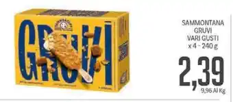 Supermercati Piccolo Sammontana Gruvi Vari Gusti 4-240g offerta