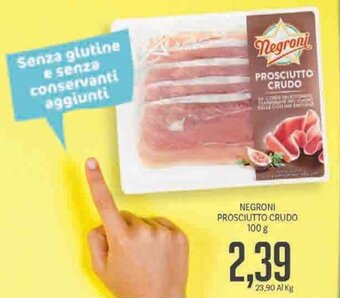 Supermercati Piccolo Negroni Prosciutto Crudo 100g offerta