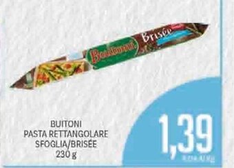 Supermercati Piccolo Buitoni Pasta Rettangolare Sfoglia/Brisee 230g offerta