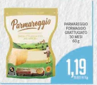 Supermercati Piccolo Parmareggio Formaggio Grattugiato 30 Mesi 60g offerta