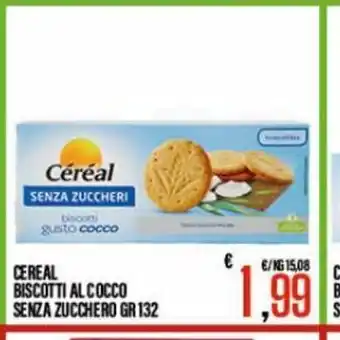 Céréal Biscotti Al Cocco Senza Zucchero 132 gr