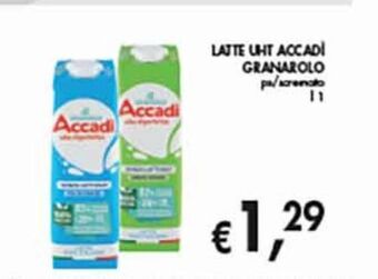 Supermercato Coal Latte uht accadi granarolo offerta
