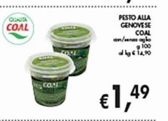 Pesto alla genovese coal
