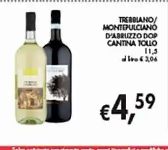 Supermercato Coal Trebbiano/ montepulciano d'abbruzzo dop cantina tollo offerta