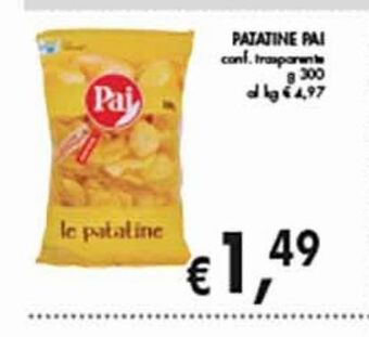 Supermercato Coal Patatine pai offerta