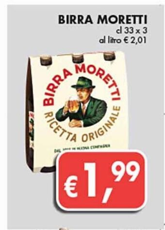 Supermercato Coal Birra moretti offerta