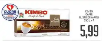 Supermercati Piccolo Kimbo Caffè Gusto Di Napoli 250gx4 offerta