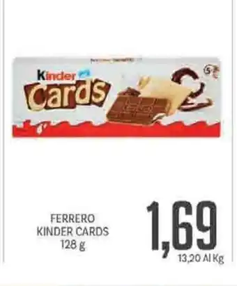 Supermercati Piccolo Ferrero Kinder Cards 128g offerta