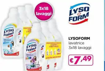 Acqua & Sapone Lysoform lavatrice 3x18 lavaggi offerta