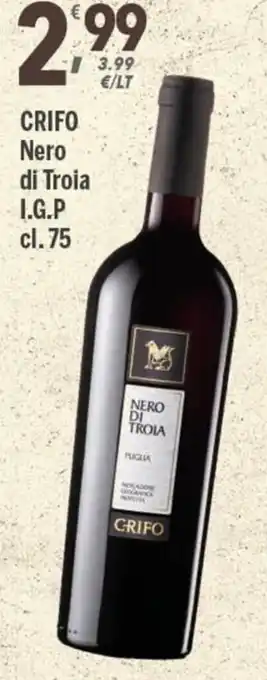 Supermercati Dok Crifo Nero di Troia I.G.P. cl. 75 offerta