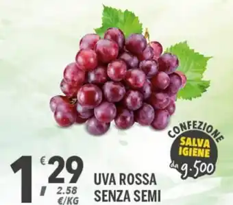 Supermercati Dok Uva Rossa Senza Semi offerta