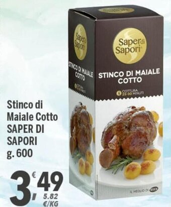 Supermercati Dok Saper di Sapori Stinco di Maiale Cotto g.600 offerta