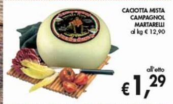 Supermercato Coal Caciotta mista campagnol martarelli offerta
