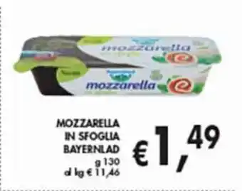 Supermercato Coal Mozzarella in sfoglia bayernlad offerta