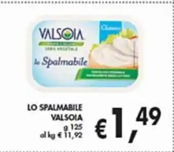 Supermercato Coal Lo spalmabile valsoia offerta
