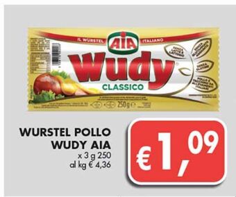 Supermercato Coal Wurstel pollo wudy aia offerta