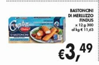 Supermercato Coal Bastoncini di merluzzo findus offerta