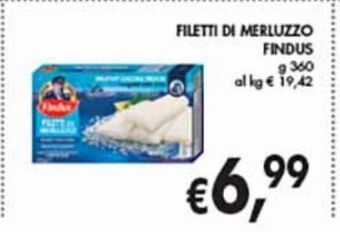 Supermercato Coal Filetti di merluzzo findus offerta